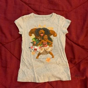 Disney Moana child’s T-shirt Gray short sleeves
